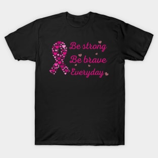 Breast cancer awareness support gift october pink ribbon, breast cancer awareness notebook tee artwork.. T-Shirt